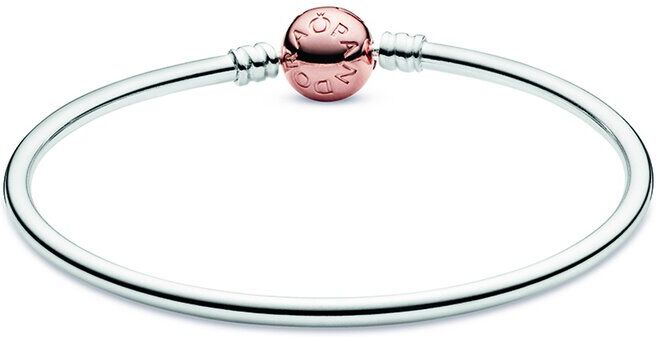 Pandora Moments 14K Plated & Silver Clasp Bangle NoColor 21