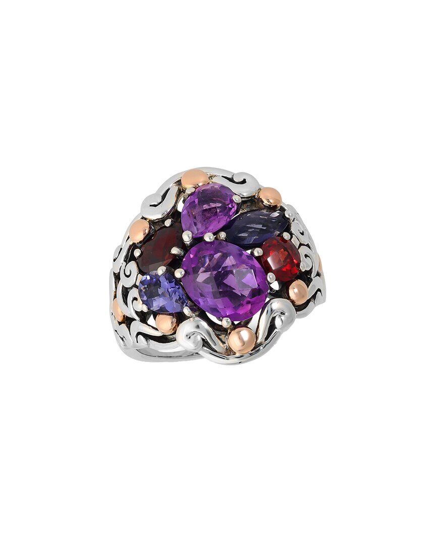 Effy Fine Jewelry 18K Rose Gold & Silver 4.50 ct. tw. Amethyst Ring NoColor 7