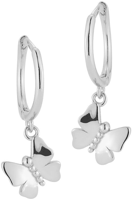 Glaze Jewelry Silver Butterfly Earrings NoColor NoSize