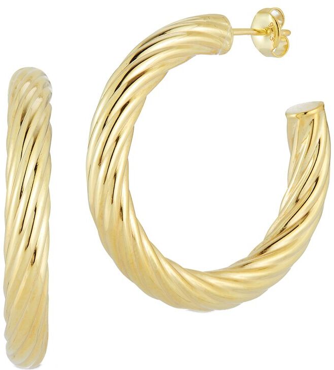 Glaze Jewelry 14K Over Silver Hoops NoColor NoSize