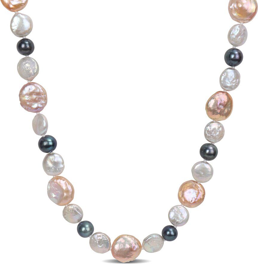 Rina Limor Silver 10-10.5mm Pearl Coin Necklace NoColor NoSize