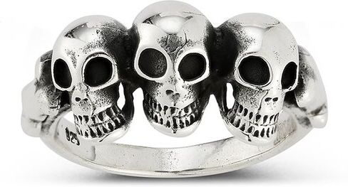 Yield of Men Silver Skull Ring NoColor 9