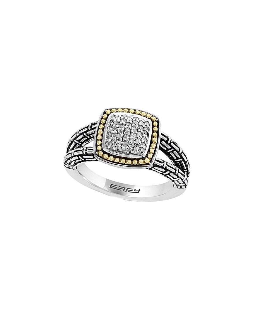 Effy Fine Jewelry 18K & Silver 0.18 ct. tw. Diamond Ring Gold NoSize