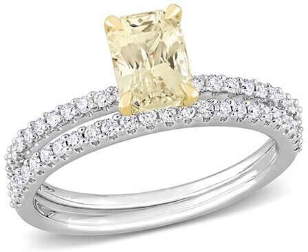 Rina Limor 14K 1.17 ct. tw. Diamond & Light Yellow Sapphire Set of Rings NoColor 7