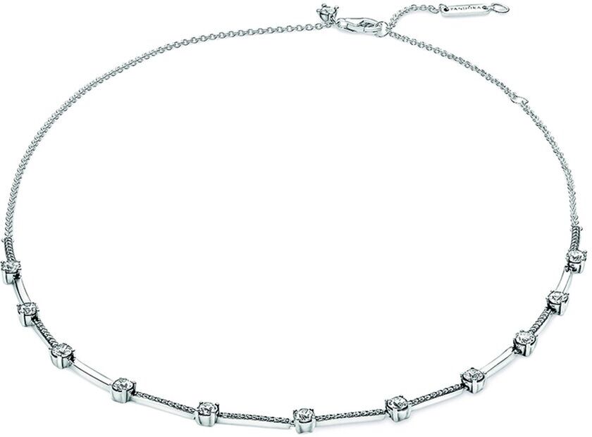 Pandora Timeless Silver CZ Necklace NoColor 45