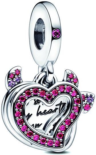 Pandora Moments Silver Devil Heart Charm NoColor NoSize