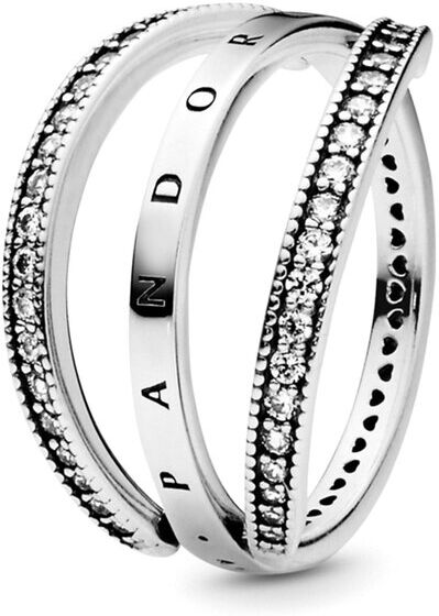 Pandora Signature Silver Ring NoColor 52