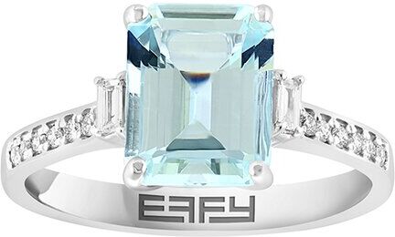 Effy Fine Jewelry 14K 2.26 ct. tw. Diamond & Aquamarine Ring NoColor 7