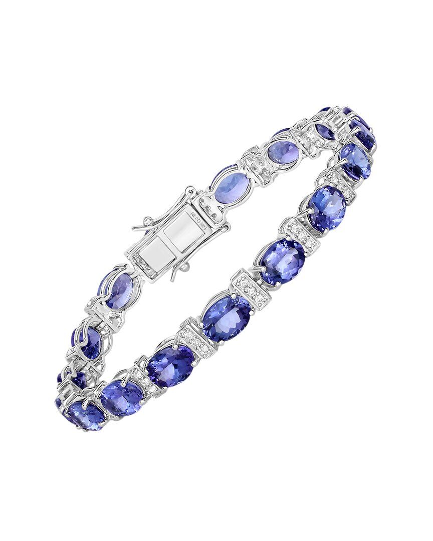 Diana M. Fine Jewelry 14K 20.26 ct. tw. Diamond & Tanzanite Tennis Bracelet NoColor NoSize