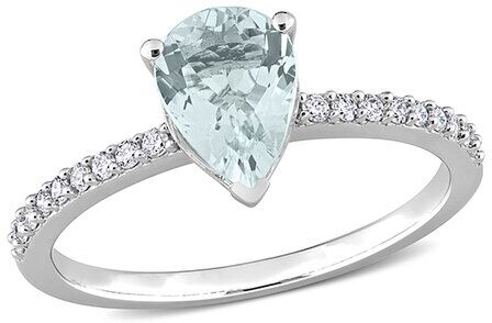 Rina Limor 14K 1.09 ct. tw. Diamond & Aquamarine Engagement Ring NoColor 7