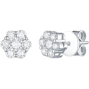 Lab Grown Diamonds 14K 0.50 ct. tw. Lab-Grown Diamond Flower Earrings NoColor NoSize