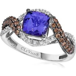 Le Vian Ocean Wave 14K 1.93 ct. tw. Diamond & Tanzanite Half-Eternity Ring NoColor 7