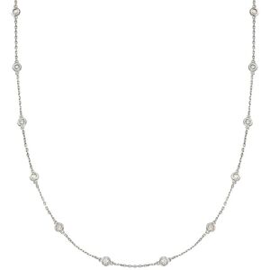 Diana M Lab Grown Diamonds Diana M. Fine Jewelry 14K 4.00 ct. tw. Lab Grown Diamond By the Yard Necklace NoColor NoSize
