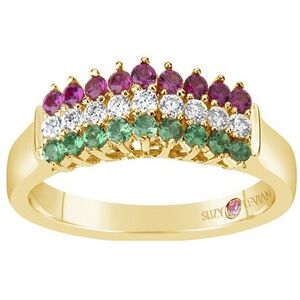 Suzy Levian CZ Jewelry Suzy Levian Silver CZ Ring NoColor 7