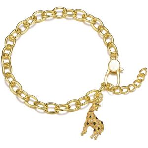 Genevive 14K Over Silver CZ Bracelet NoColor NoSize