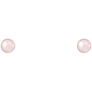 Splendid Pearls 14k 4-5mm Pearl Earrings NoColor NoSize