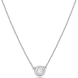 Forever Creations Signature Forever Creations 14K 0.22 ct. tw. Diamond Solitaire Necklace NoColor NoSize