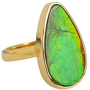 Tiramisu 14K Over Silver 8.00 ct. tw. Ammolite Ring NoColor 7
