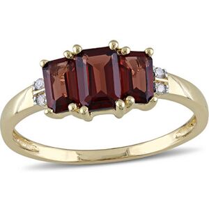 Rina Limor 10K 1.50 ct. tw. Diamond & Garnet Ring NoColor 10.5