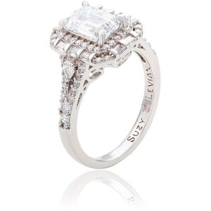 Suzy Levian Silver CZ Ring NoColor 8.5