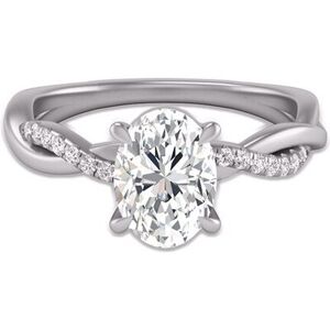 Lab Grown Diamonds 14K 2.00 ct. tw. Lab-Grown Diamond Agatha Ring NoColor 7