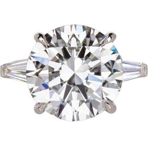 Lab Grown Diamonds 14K 10.00 ct. tw. Lab-Grown Diamond Three-Stone Ring NoColor 7