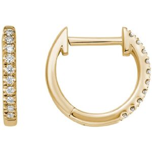 Diamond Select Cuts 14K Diamond Huggie Earrings 0.1 ct. NoColor NoSize