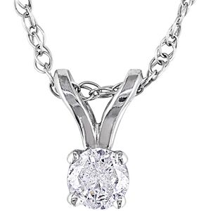 Diamond Select Cuts 14K 0.10 ct. tw. Diamond Necklace NoColor NoSize