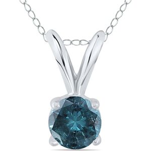 True Diamond 14K 0.30 ct. tw. Diamond Solitaire Necklace NoColor NoSize