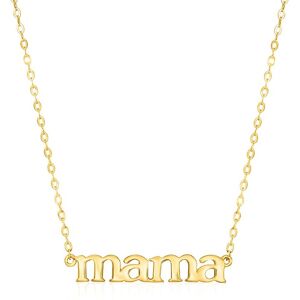 MaxColor 14K Lowercase Necklace NoColor NoSize