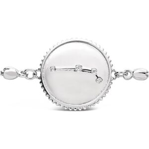 Sterling Forever Silver CZ Aries Disc Bolo Bracelet NoColor NoSize
