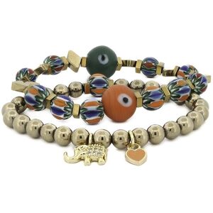 Ebru Jewelry One Of A Kind Plated Hematite Beaded Bracelet NoColor NoSize