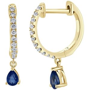 Sabrina Designs 14K 0.58 ct. tw. Diamond & Sapphire Drop Earrings NoColor NoSize