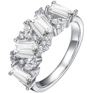 Genevive Silver CZ Ring NoColor 6