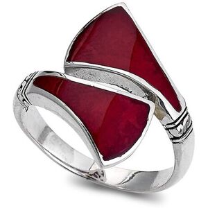 Samuel B. Silver Coral Bypass Ring Silver 6