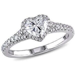 Rina Limor 14K 0.98 ct. tw. Diamond Halo Heart Ring NoColor 7