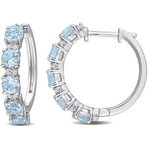 Rina Limor Silver 3.24 ct. tw. Gemstone Clip-On Earrings NoColor NoSize