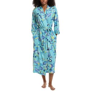 N Natori Fleur Dragon Cozy Knit Robe Blue s N Natori Fleur Dragon Cozy Knit Robe Blue s