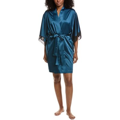 Natori Peony Glamour Robe Blue s Natori Peony Glamour Robe Blue s