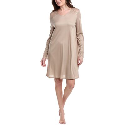 HANRO Josephine Lace-Trim Nightgown Beige xs HANRO Josephine Lace-Trim Nightgown Beige xs