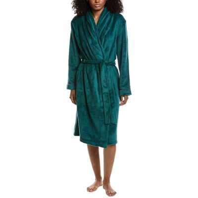 Ellen Tracy Plush Wrap Robe Green S/M Ellen Tracy Plush Wrap Robe Green S/M