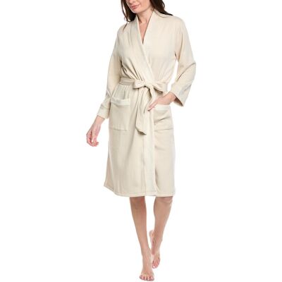 NATORI EDIT Nova Brushed Knit Robe White s NATORI EDIT Nova Brushed Knit Robe White s
