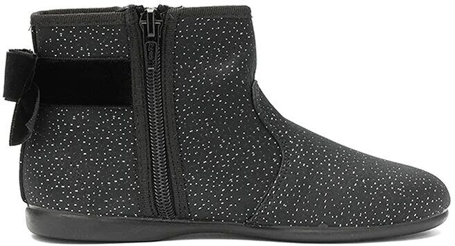 Children Chic Childrenchic Sparkle Zipper Suede Boot Black 27