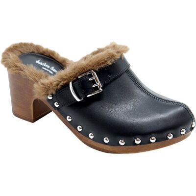 Charles by Charles David Lecce Leather Clog NoColor 39 Charles by Charles David Lecce Leather Clog NoColor 39