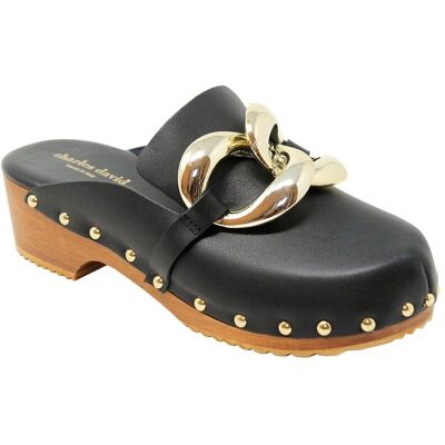 Charles David Siena Leather Clog NoColor 36 Charles David Siena Leather Clog NoColor 36