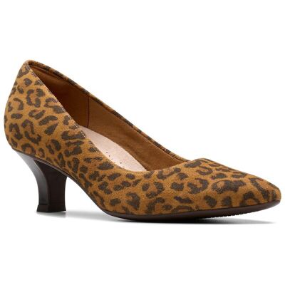 Clarks Kepley Vine Leather Pump Brown 5.5 Clarks Kepley Vine Leather Pump Brown 5.5