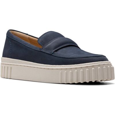 Clarks Mayhill Cove Leather Loafer Blue 6 Clarks Mayhill Cove Leather Loafer Blue 6