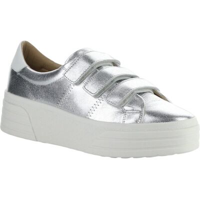 BOS & CO Bos. & Co. Lonnie Metallic Leather Sneaker Metallic 39 BOS & CO Bos. & Co. Lonnie Metallic Leather Sneaker Metallic 39