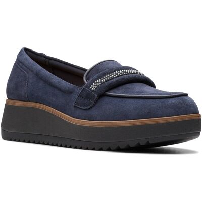 Clarks Zylah Shine Suede Loafer NoColor 7.5 Clarks Zylah Shine Suede Loafer NoColor 7.5