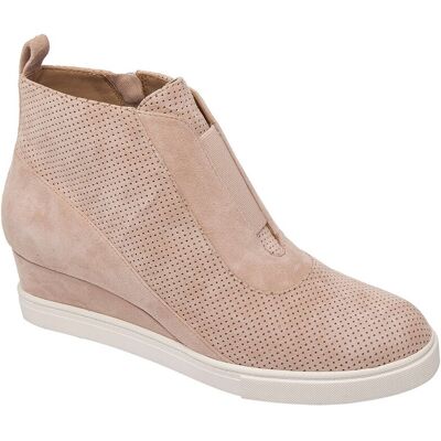 LINEA Paolo Anna-L Suede Wedge Sneaker Pink 7 LINEA Paolo Anna-L Suede Wedge Sneaker Pink 7